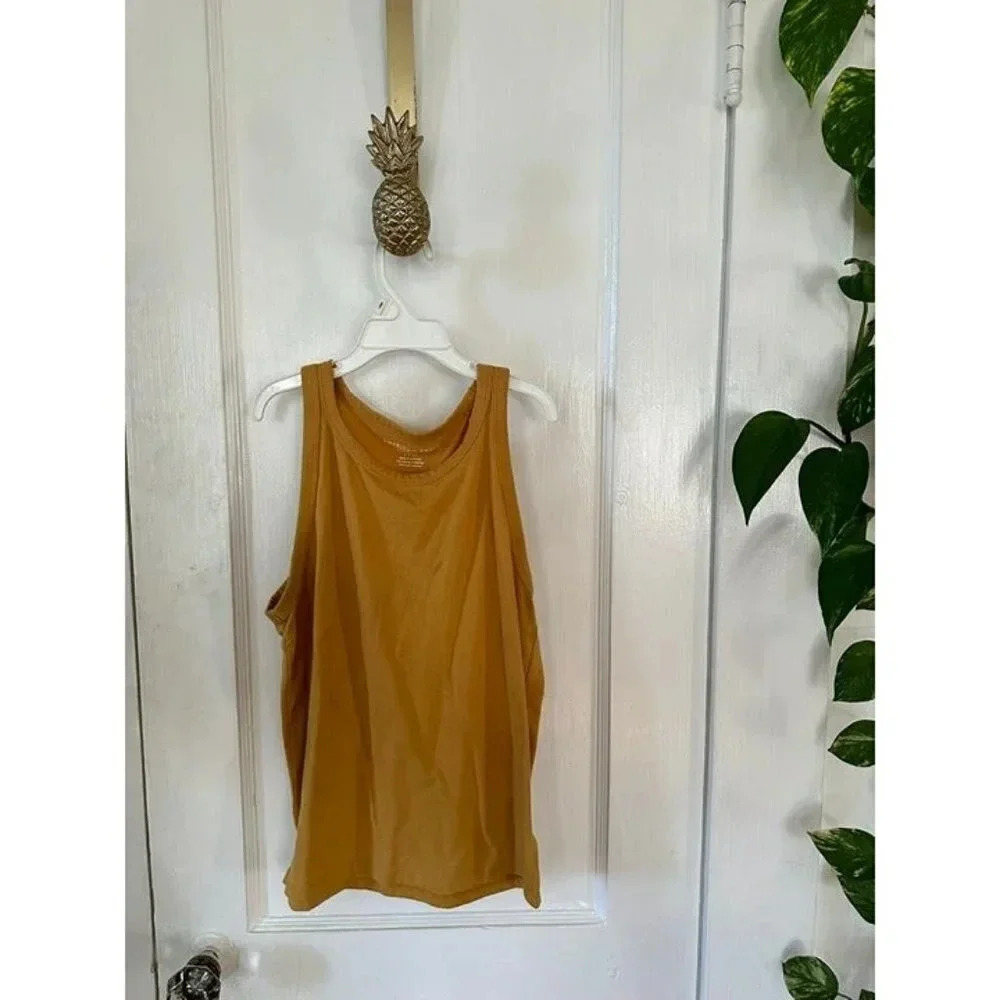 American Eagle Women's size Small Mustard Tank Top